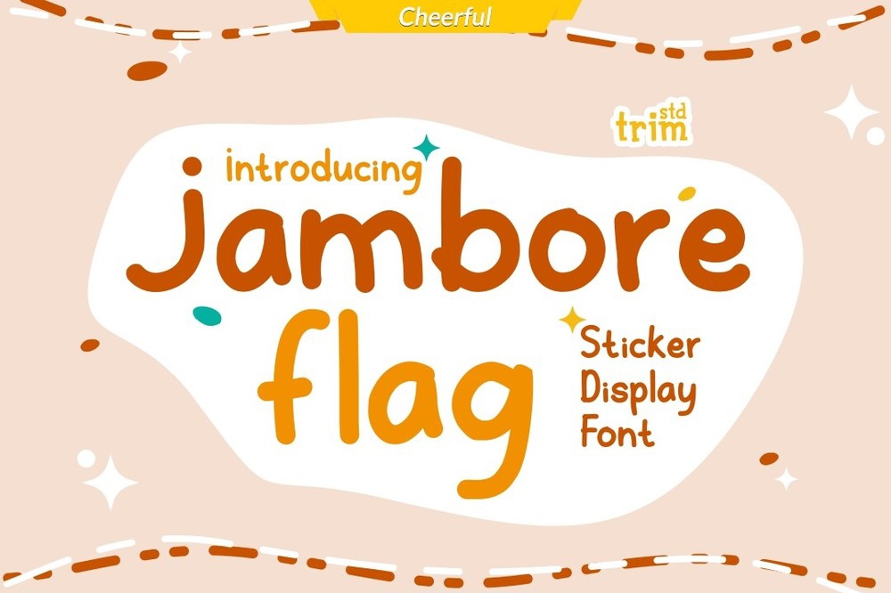 Пример шрифта Jambore Flag