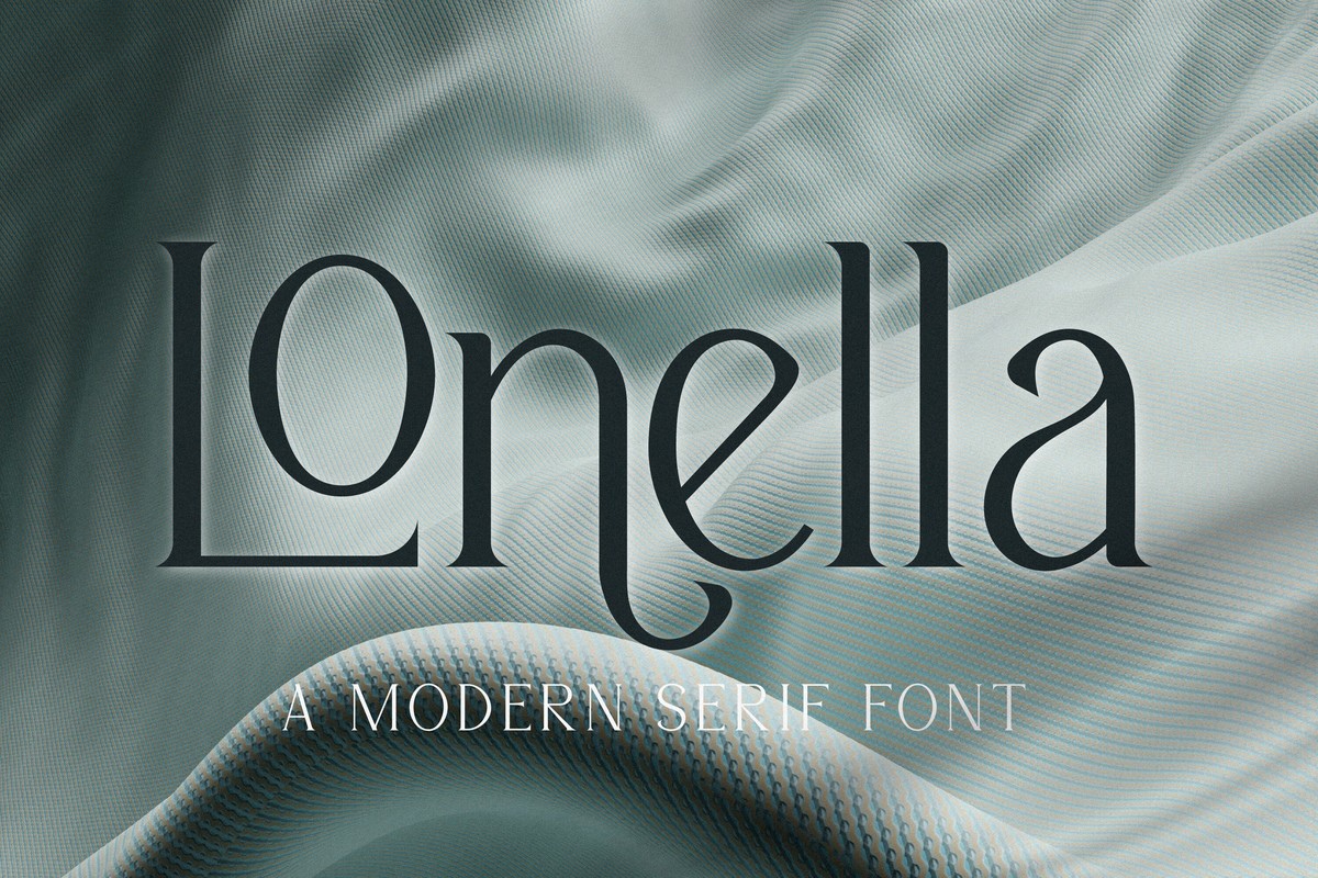 Пример шрифта Lonella