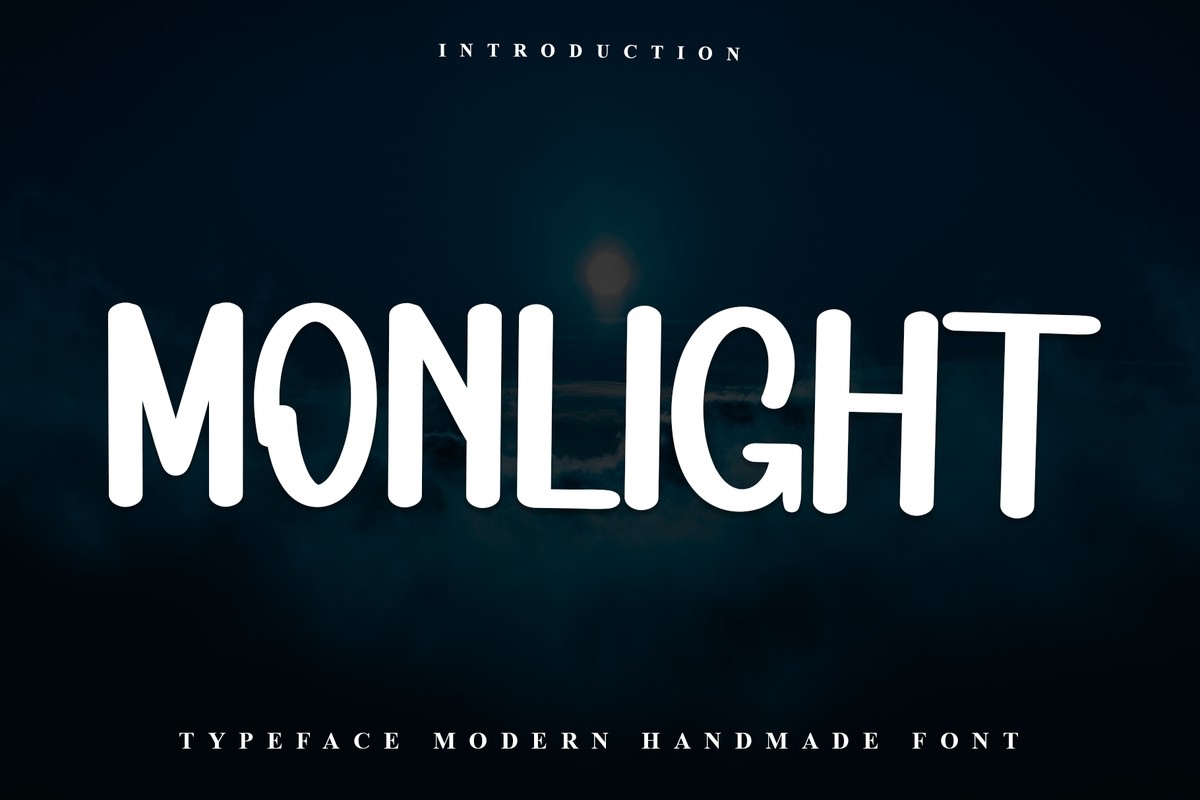 Пример шрифта Monlight