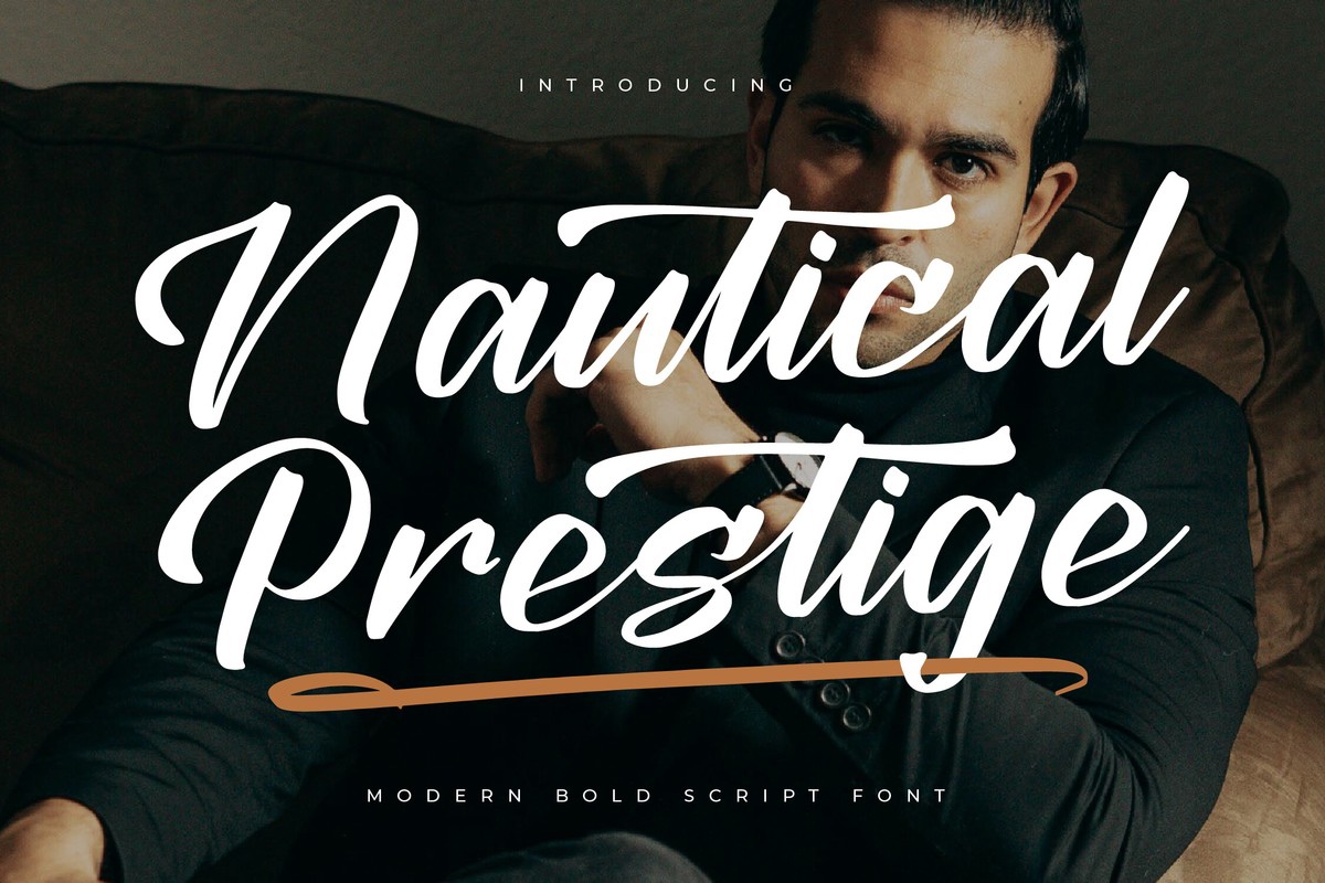 Пример шрифта Nautical Prestige