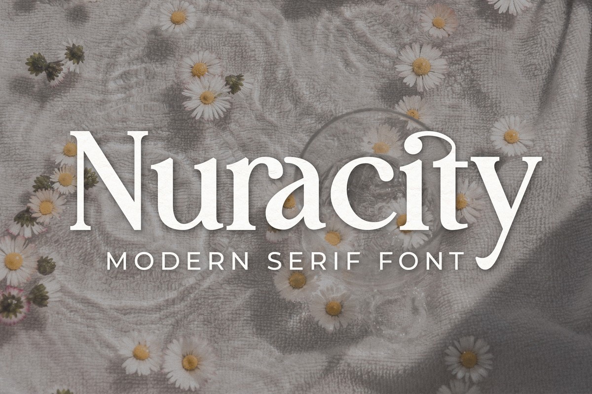 Пример шрифта Nuracity