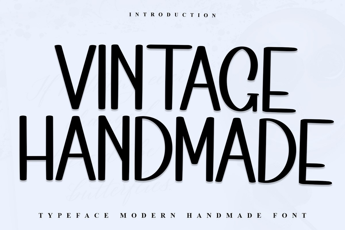 Пример шрифта Vintage Handmade Regular