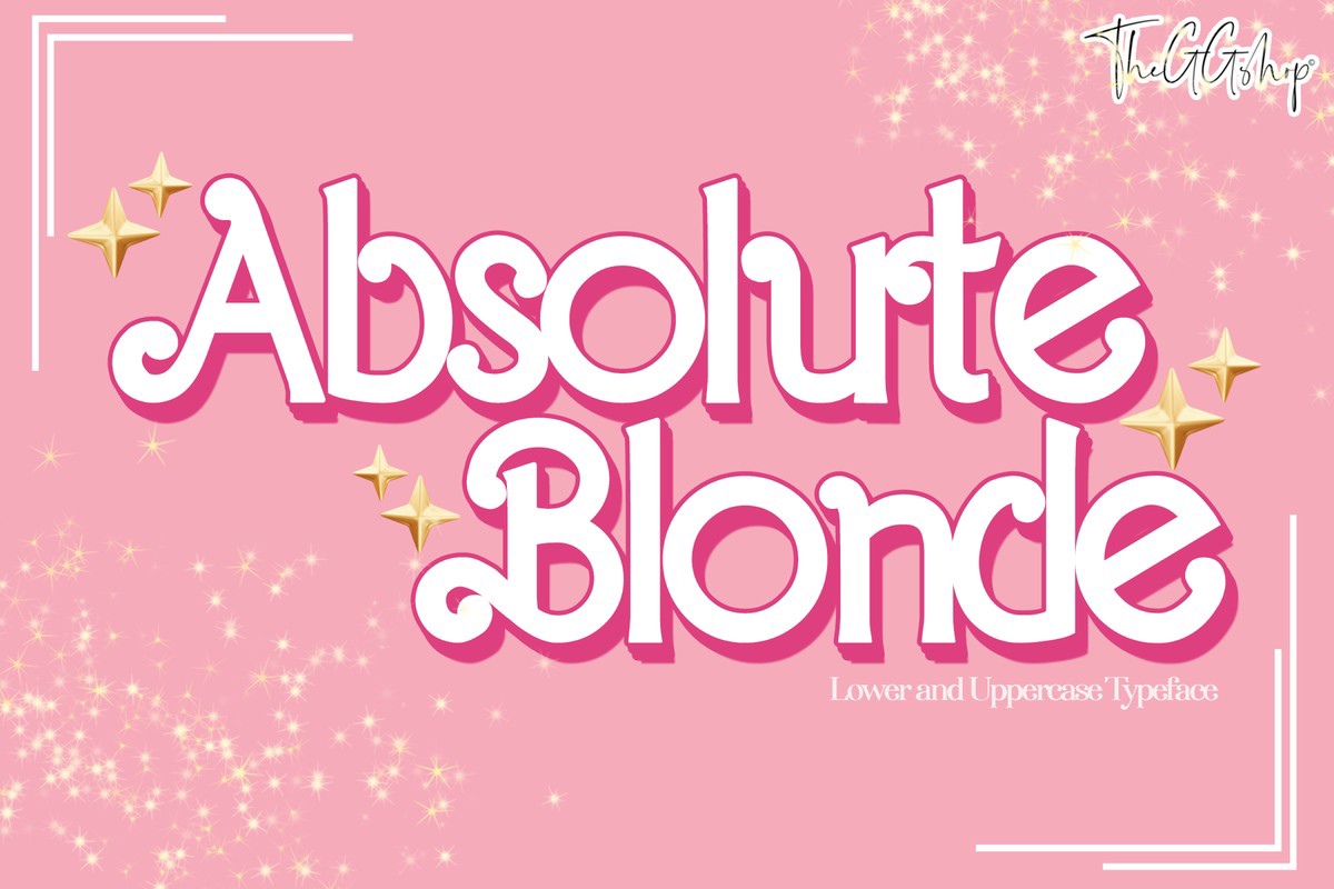 Пример шрифта Absolute Blonde Regular