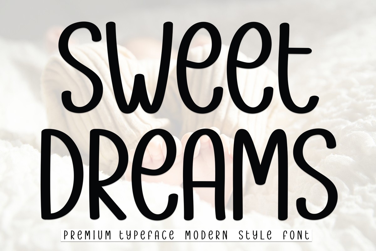 Пример шрифта Sweet Dreams