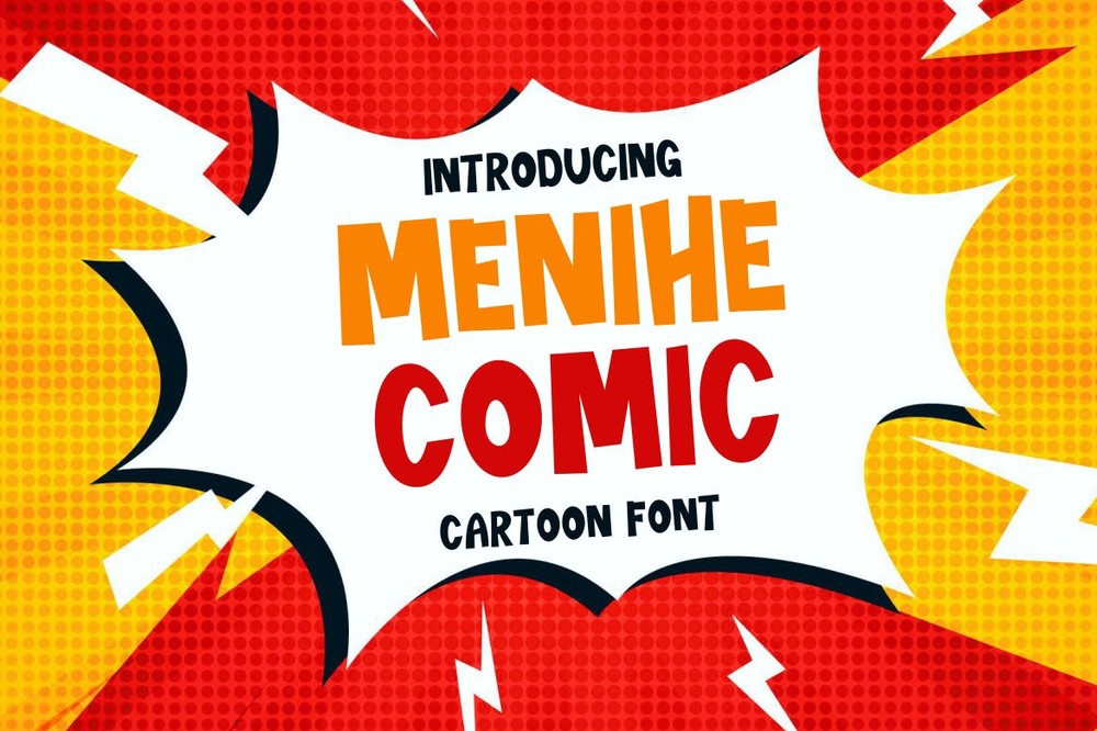 Пример шрифта Menihe Comic