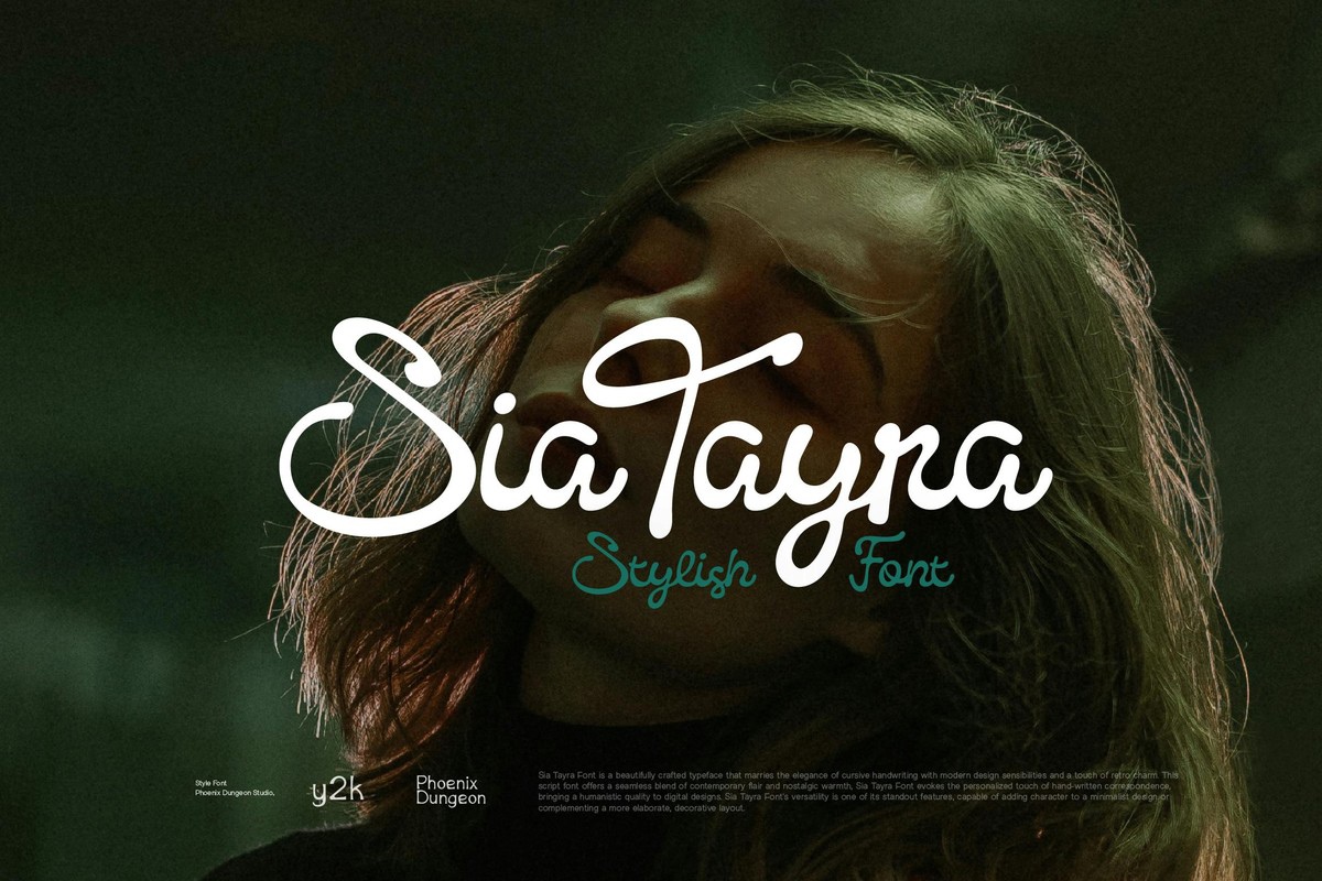 Пример шрифта Sia Tayra