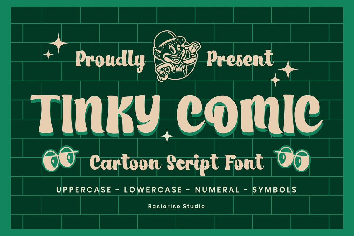 Пример шрифта Tinky Comic