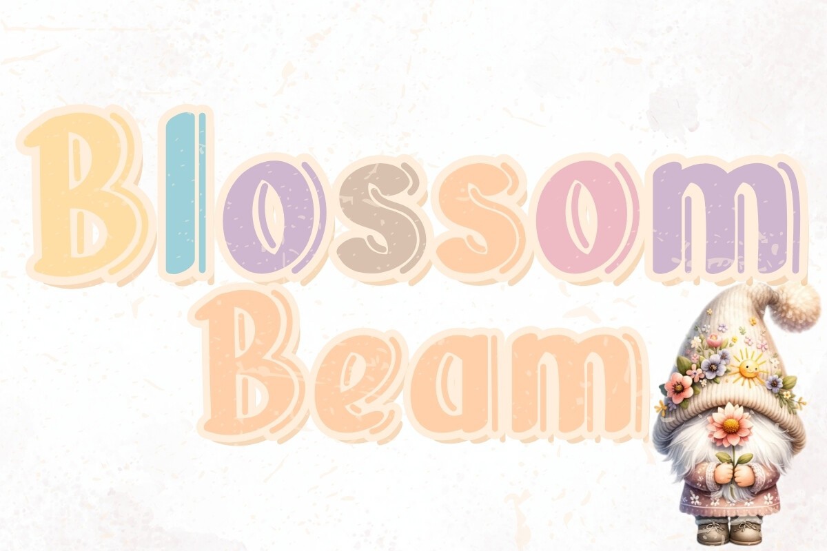 Пример шрифта Blossom Beam
