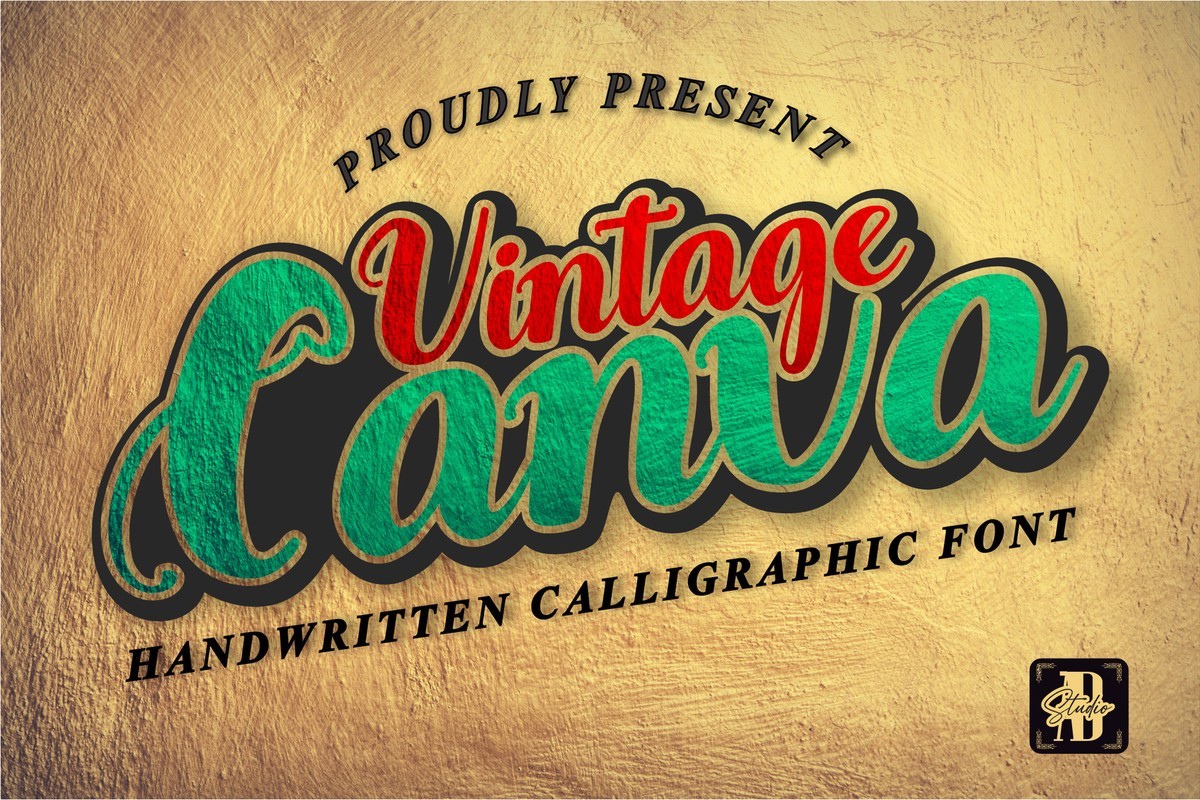 Пример шрифта Vintage Canva