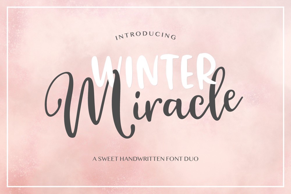 Пример шрифта Winter Miracle