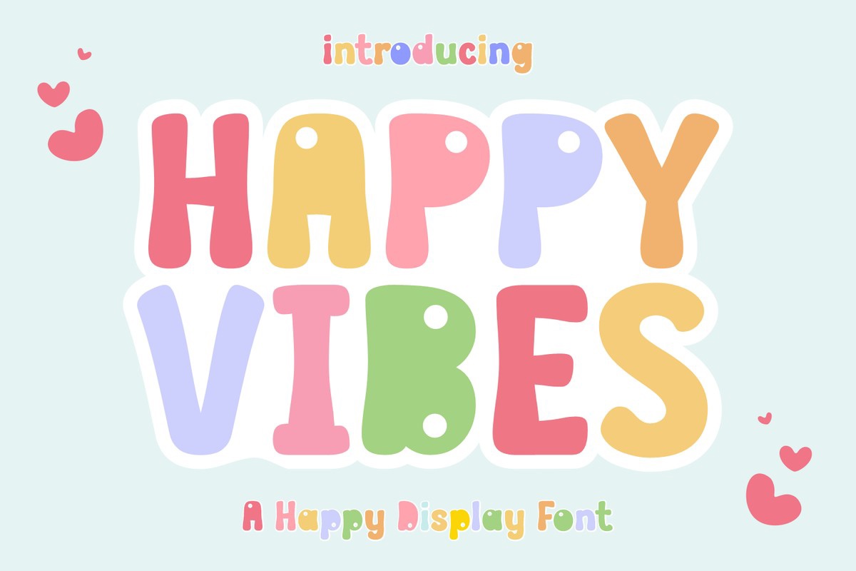 Пример шрифта Happy Vibes Regular