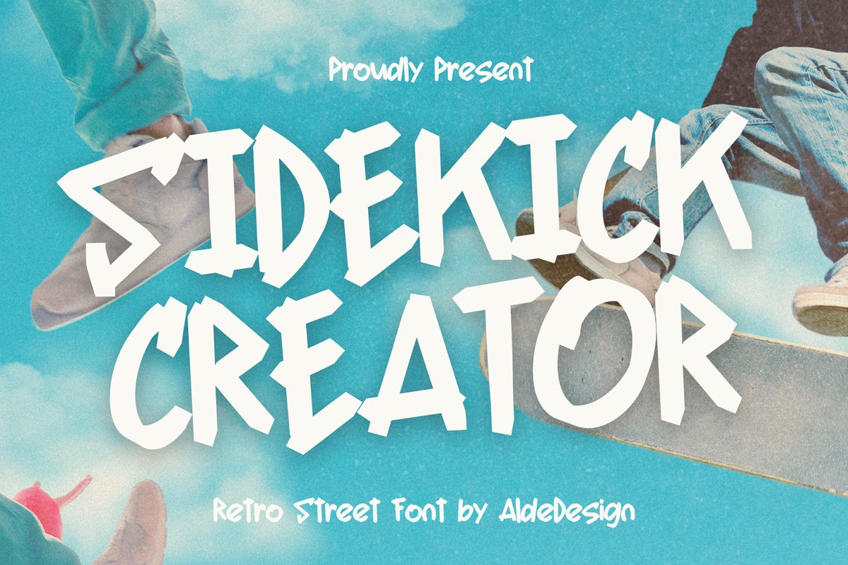 Пример шрифта Sidekick Creator Regular