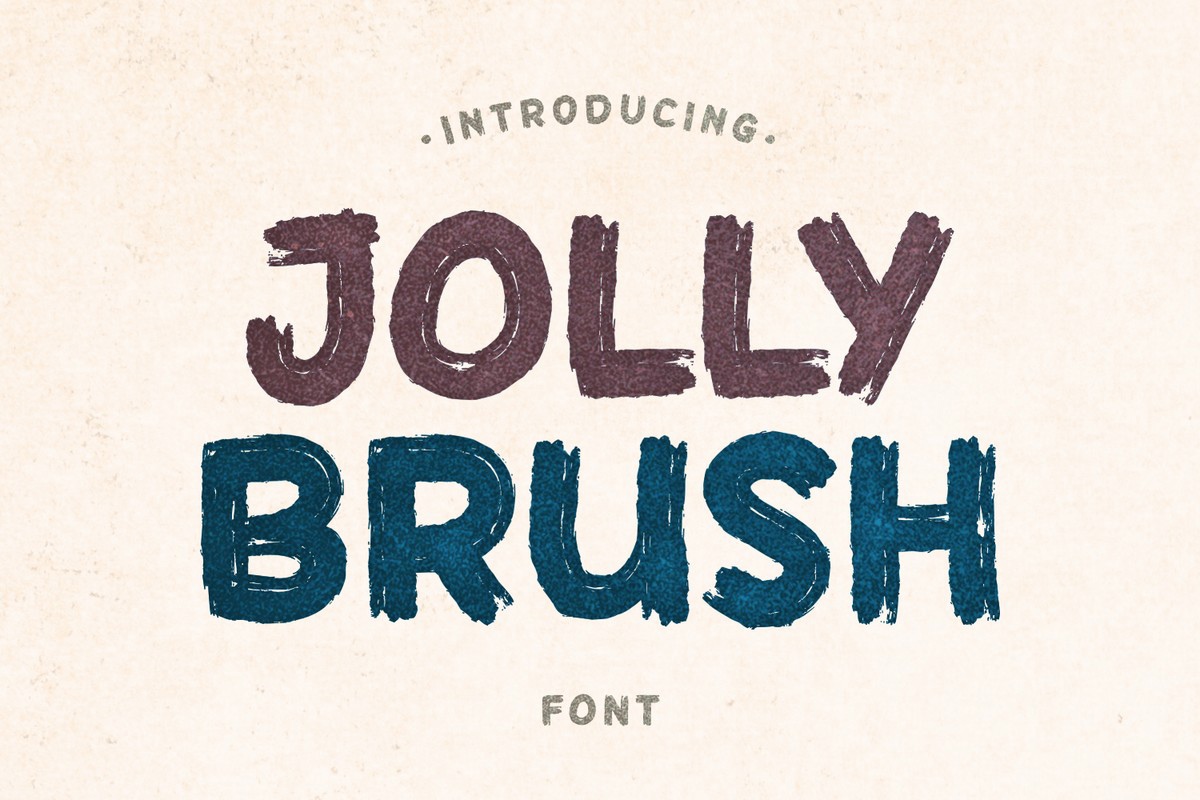 Пример шрифта Jolly Brush