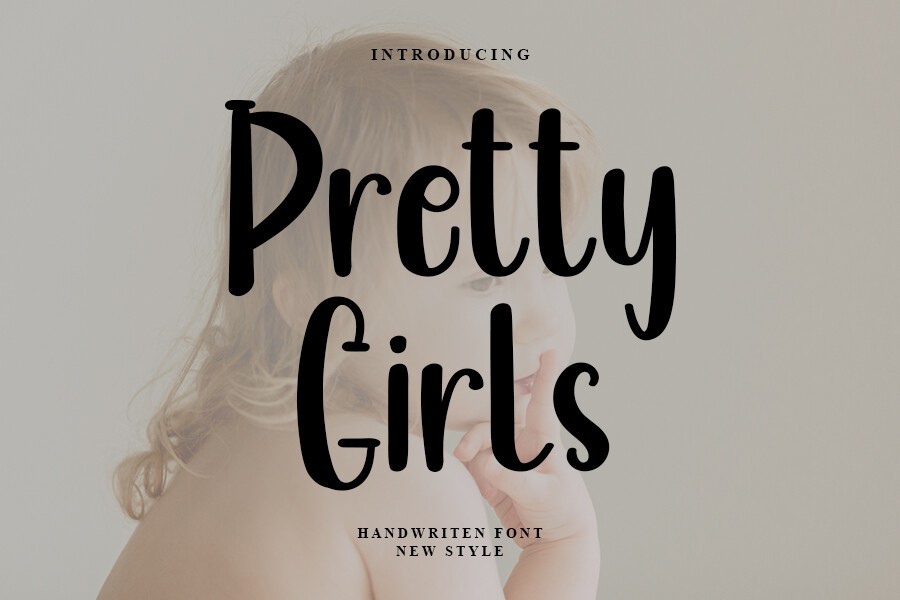 Пример шрифта Pretty Girls Regular