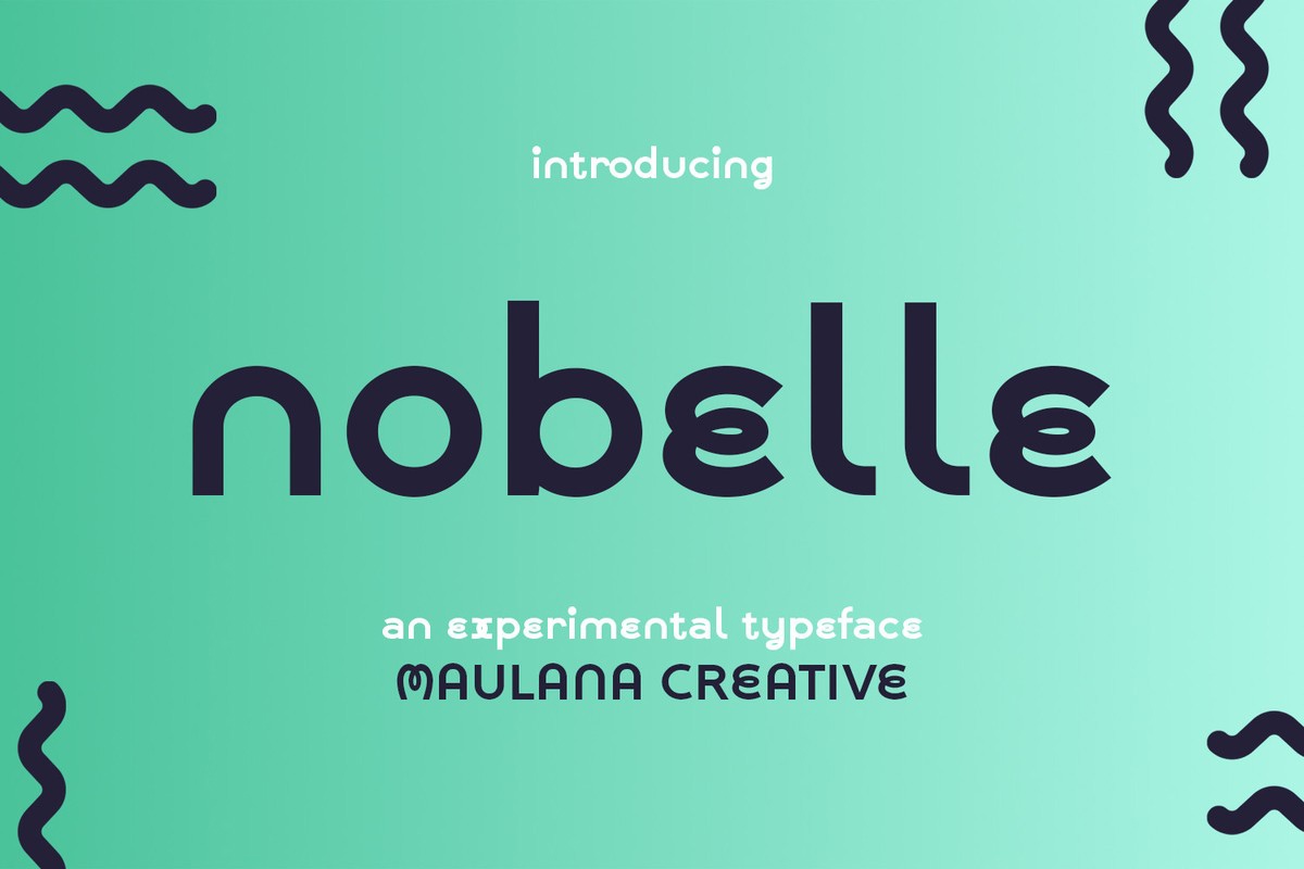 Пример шрифта Nobelle