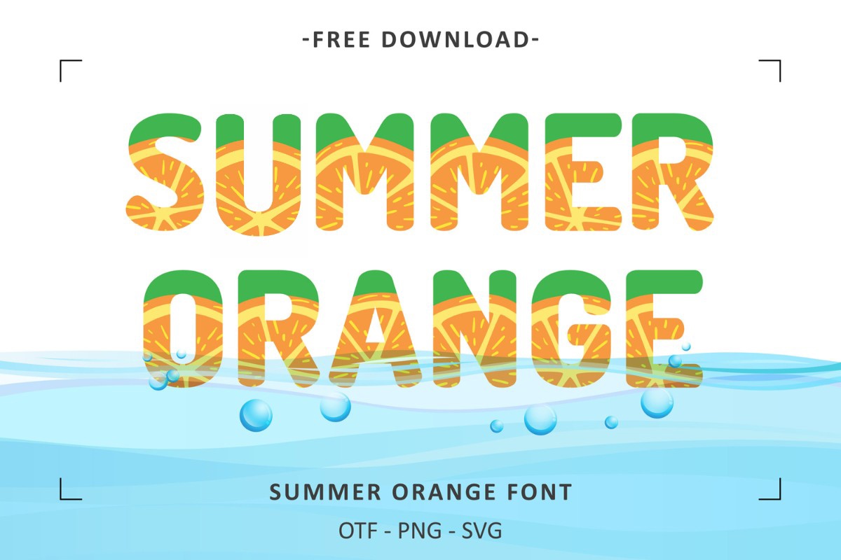 Пример шрифта Summer Orange