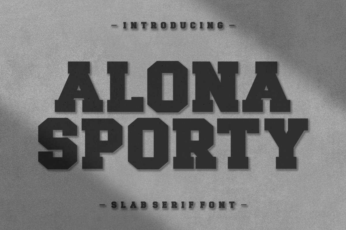 Пример шрифта Alona Sporty