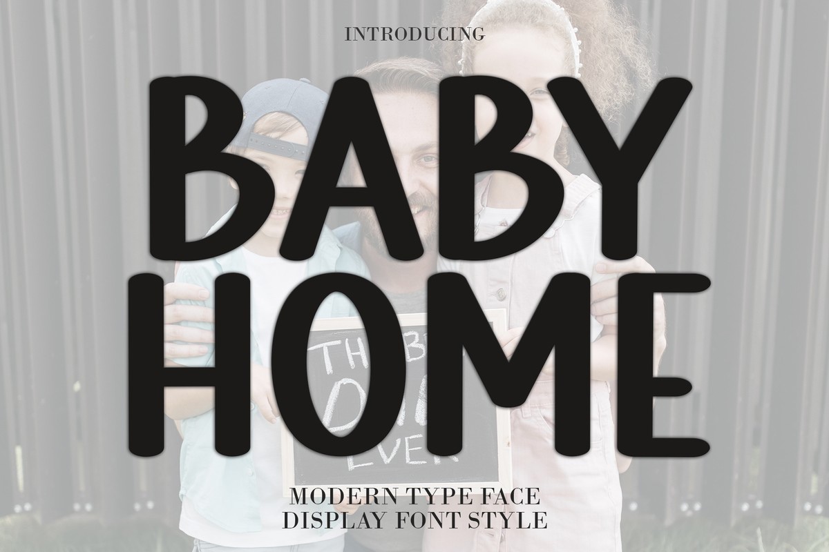 Пример шрифта Baby Home Regular