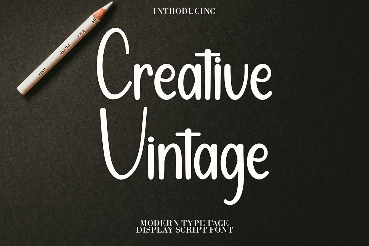 Пример шрифта Creative Vintage Regular