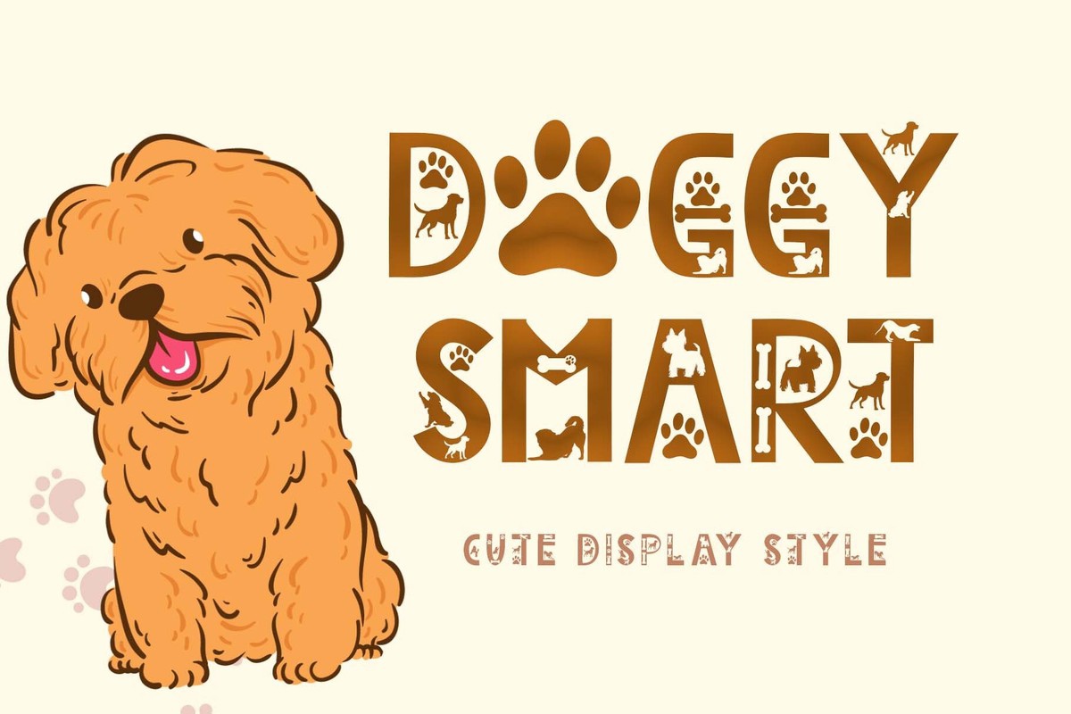 Пример шрифта Doggy Smart Regular