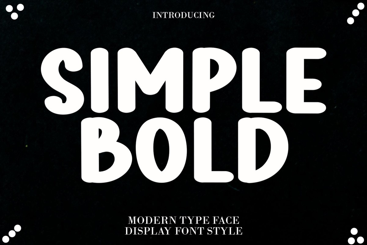 Пример шрифта Simple Bold