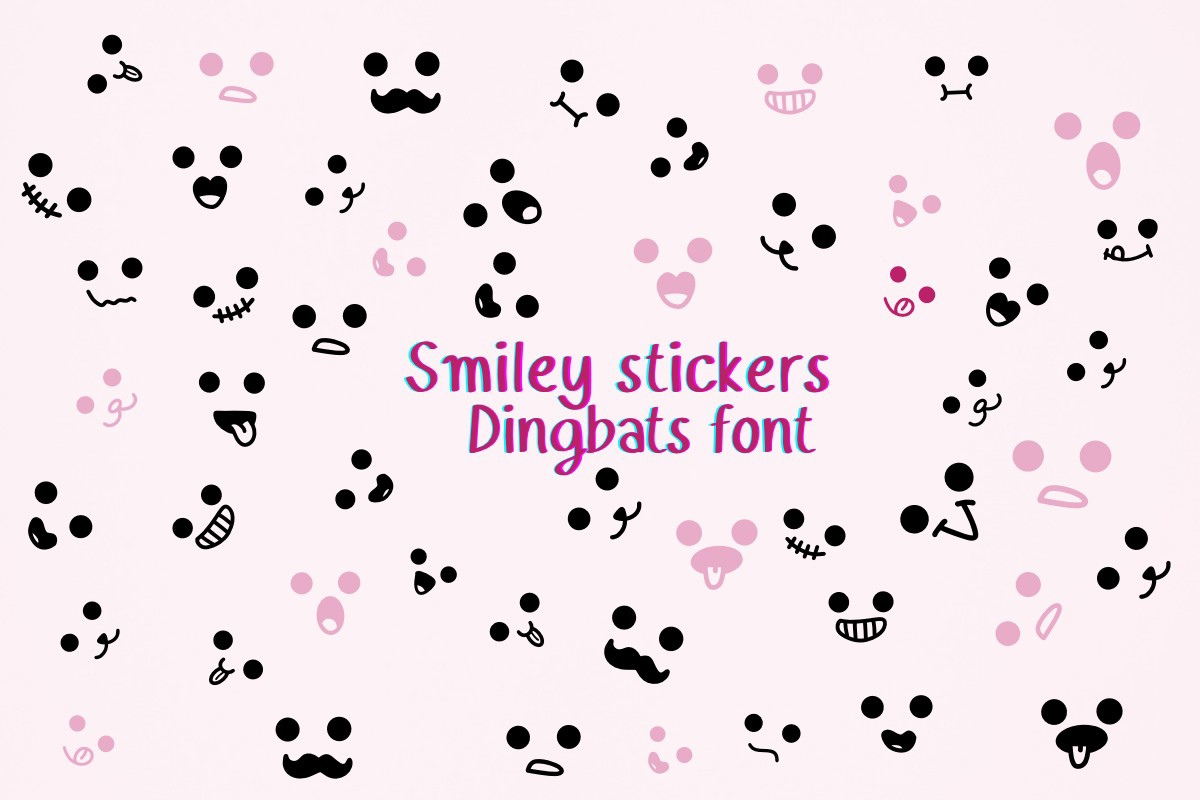 Пример шрифта Smiley Stickers Regular