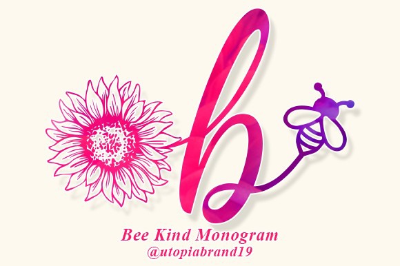 Пример шрифта Bee Kind Monogram