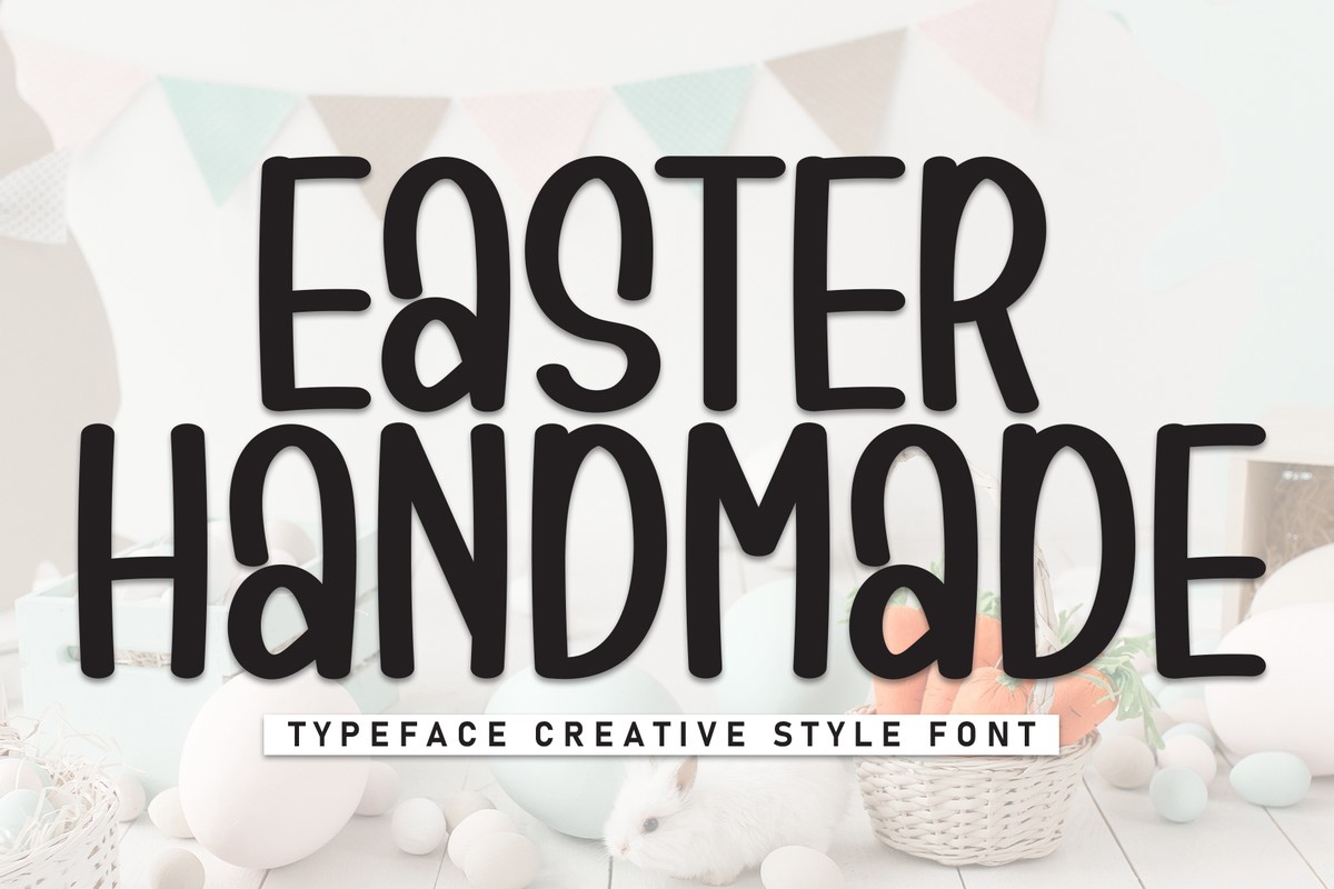 Пример шрифта Easter Handmade Regular