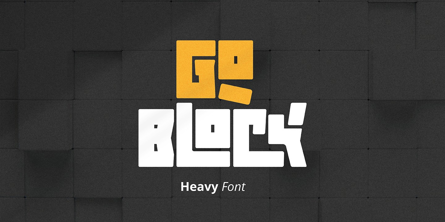 Пример шрифта Goblock Bold