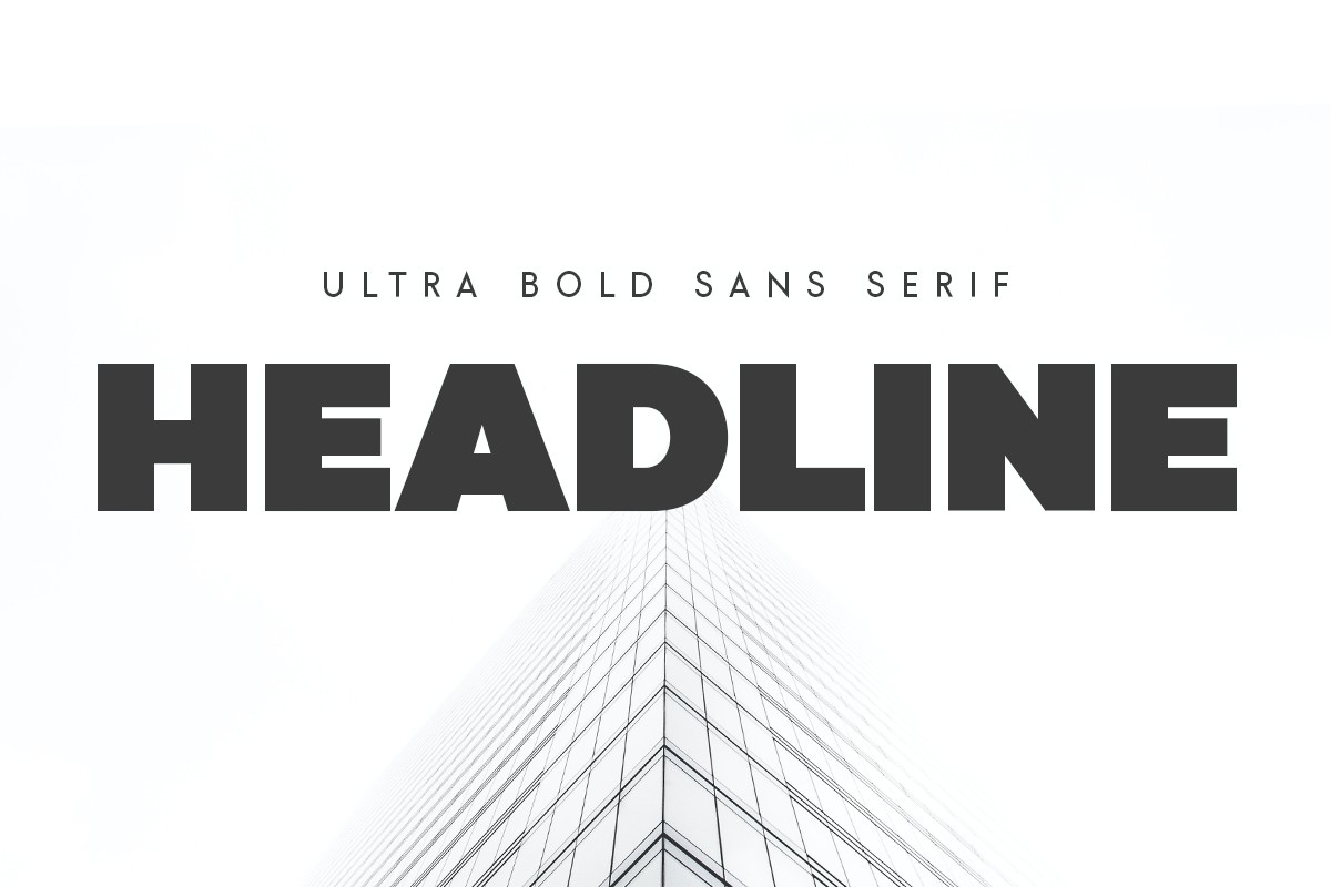 Пример шрифта Headline Regular