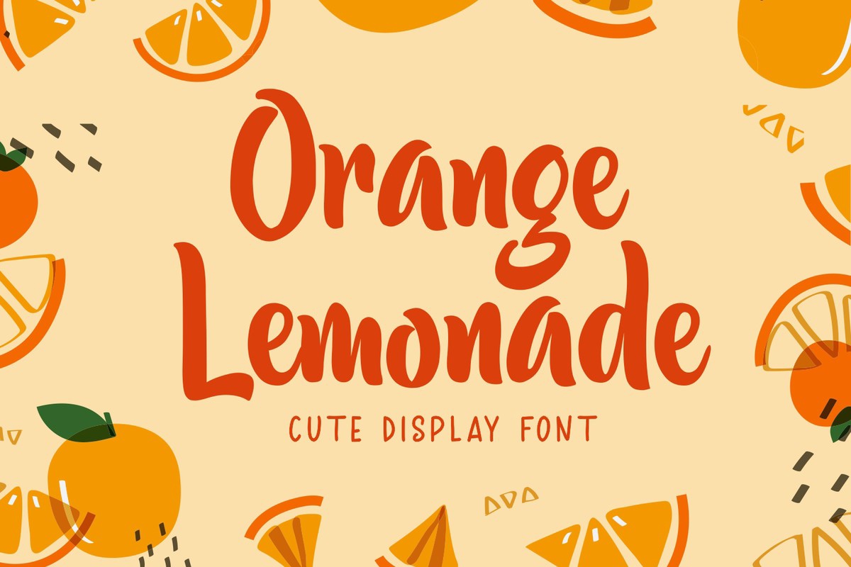 Пример шрифта Orange Lemonade