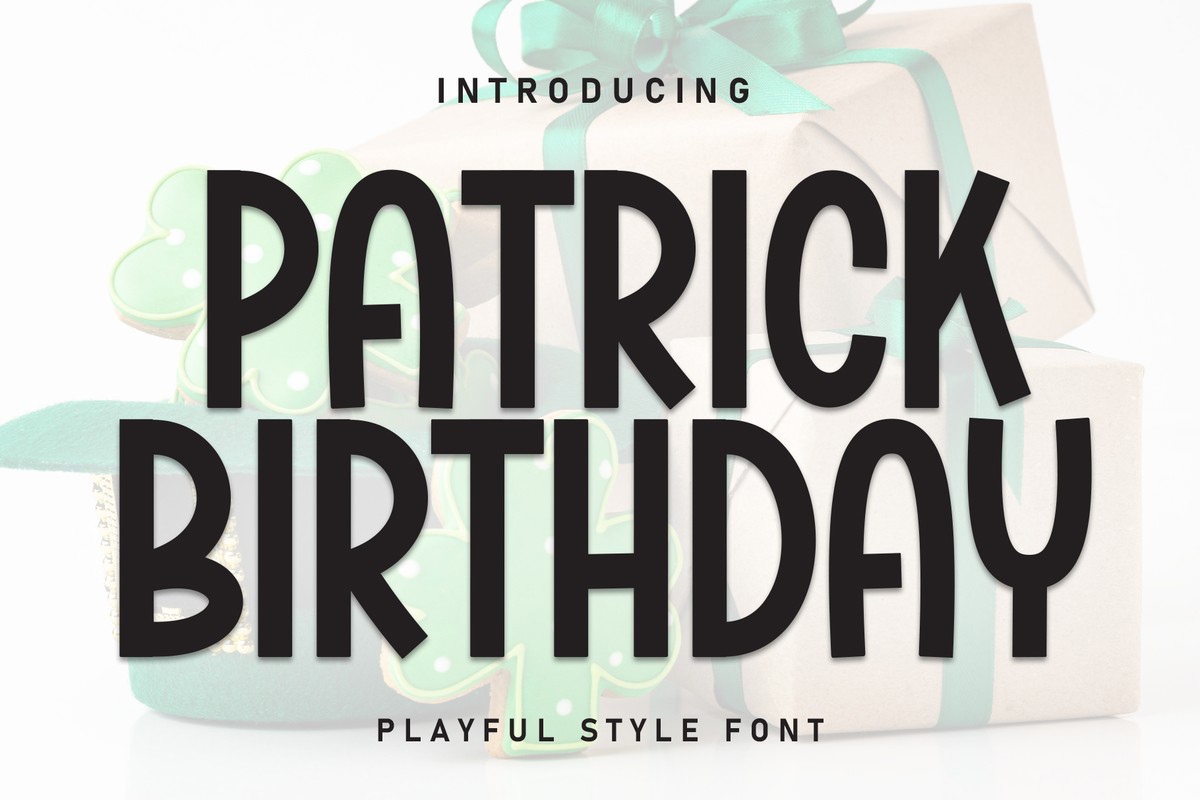 Пример шрифта Patrick Birthday