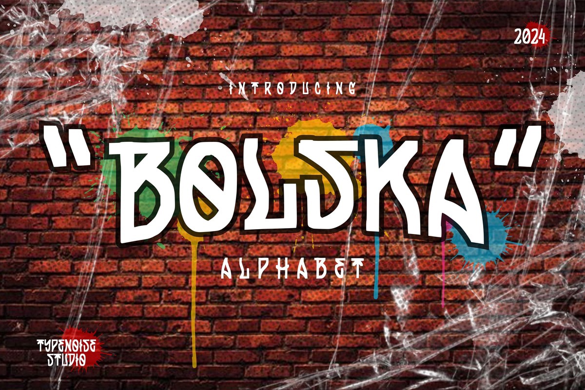 Пример шрифта Bolska