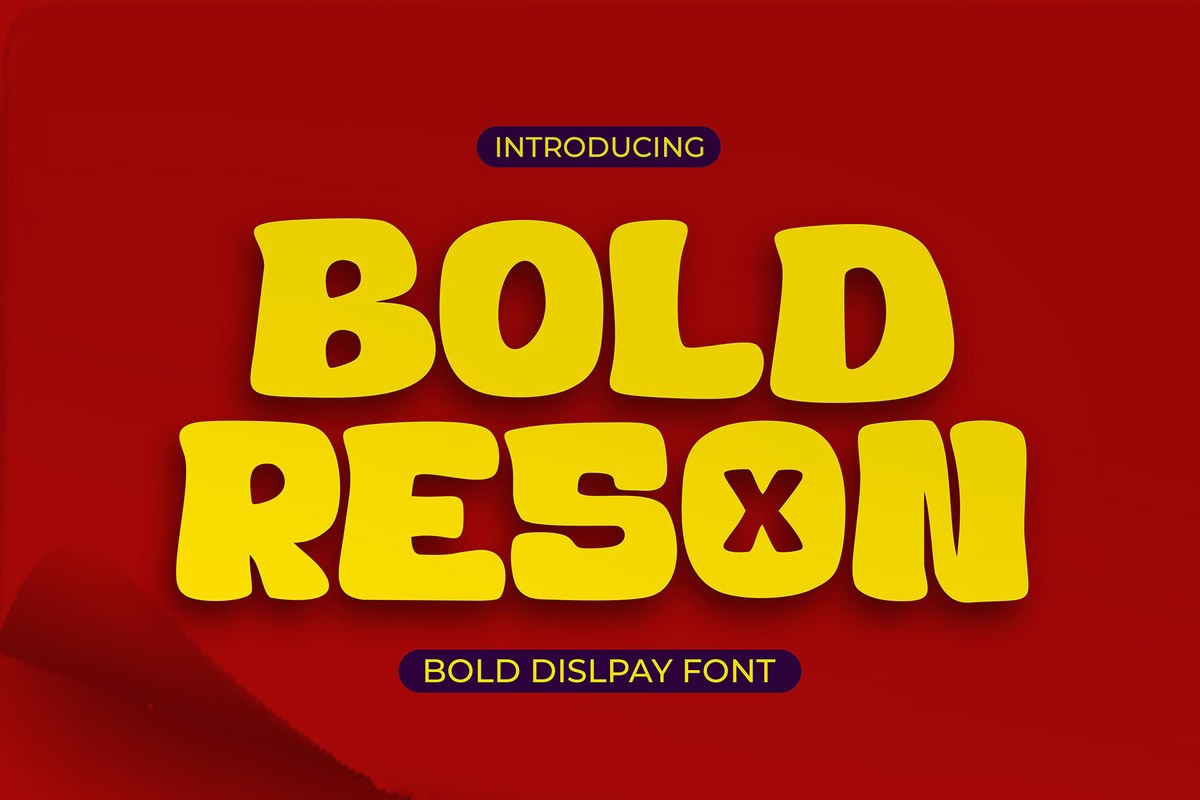 Пример шрифта Bold Reson