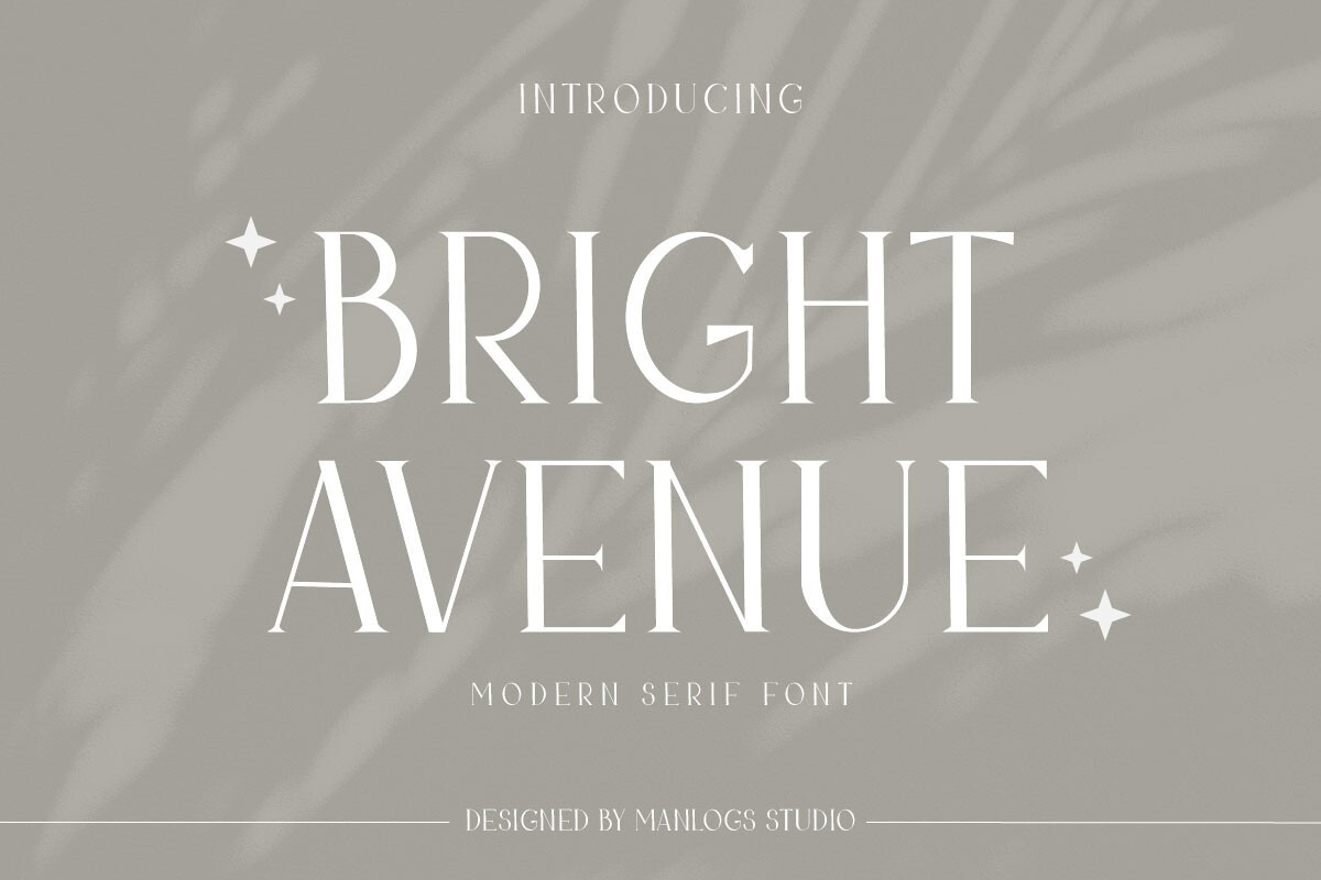 Пример шрифта Bright Avenue Regular