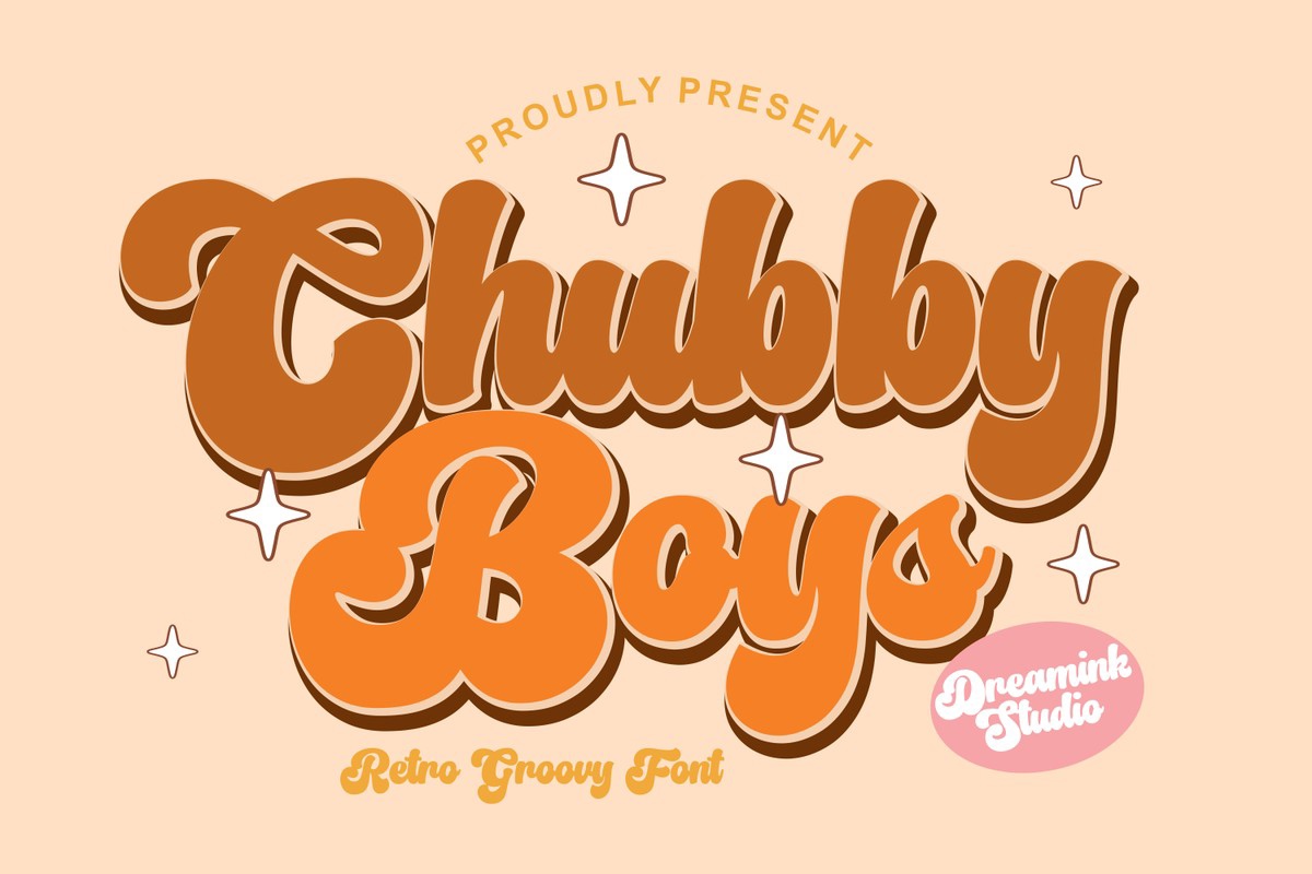 Пример шрифта Chubby Boys Regular