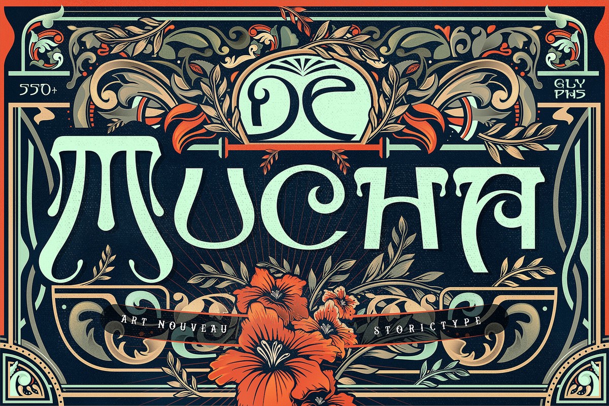 Пример шрифта De Mucha Regular