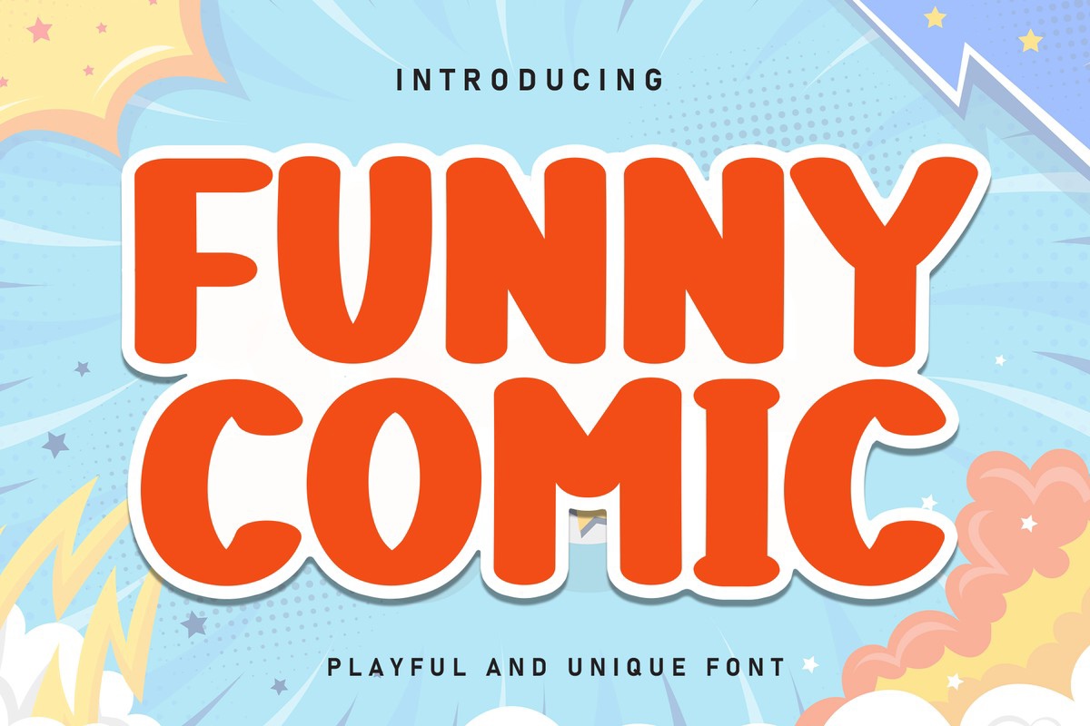 Пример шрифта Funny Comic Regular