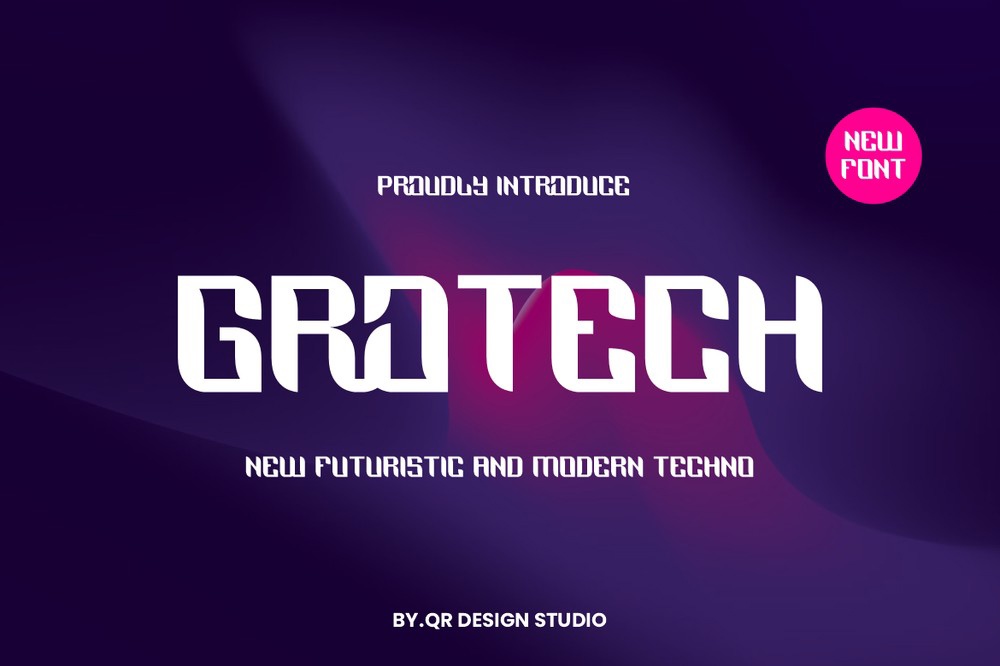 Пример шрифта Grotech Regular