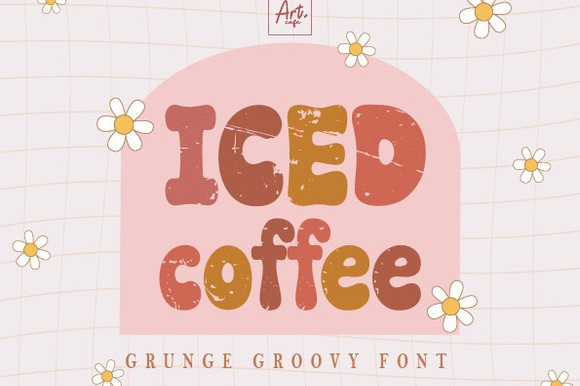 Пример шрифта Iced Coffee