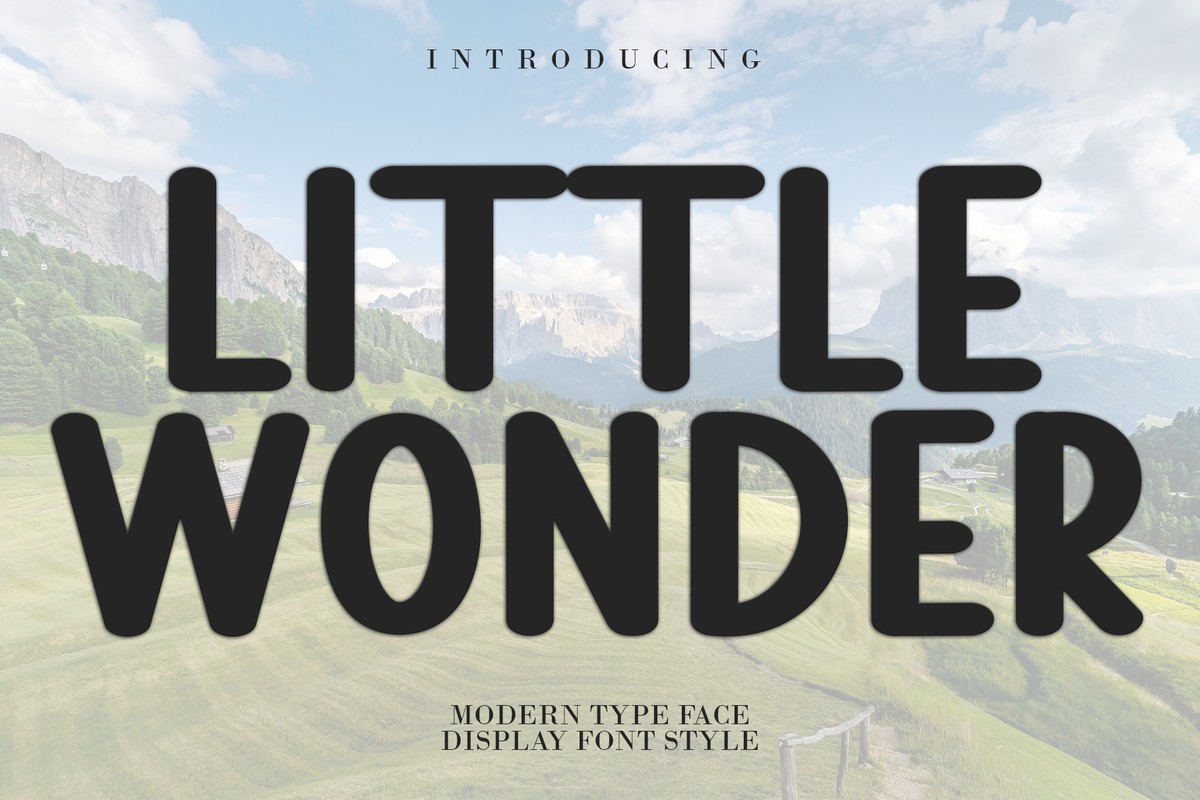 Пример шрифта Little Wonder