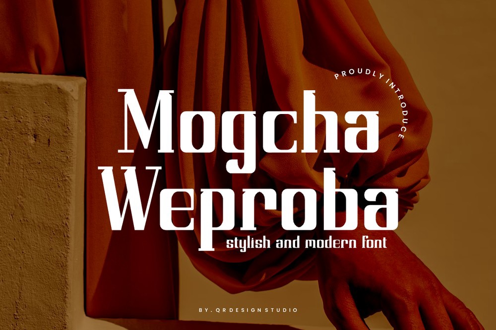 Пример шрифта Mogcha Weproba Regular