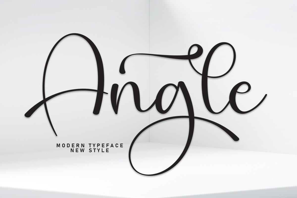 Пример шрифта Angle Regular