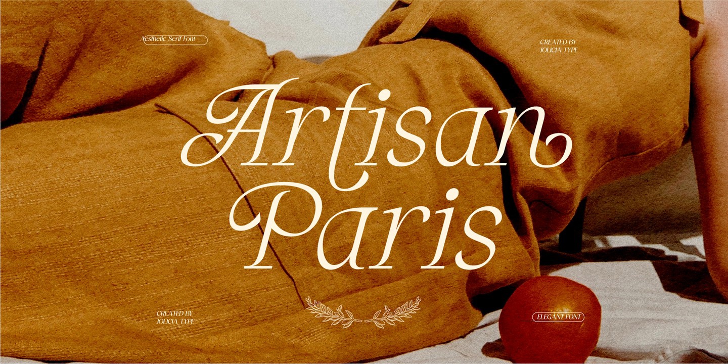 Пример шрифта Artisan Paris Italic