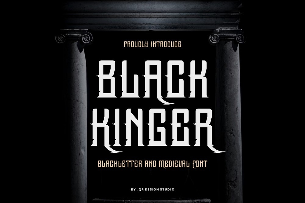 Пример шрифта Black Kinger