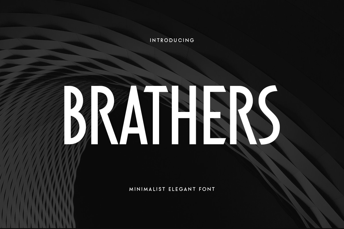 Пример шрифта Brathers Bold