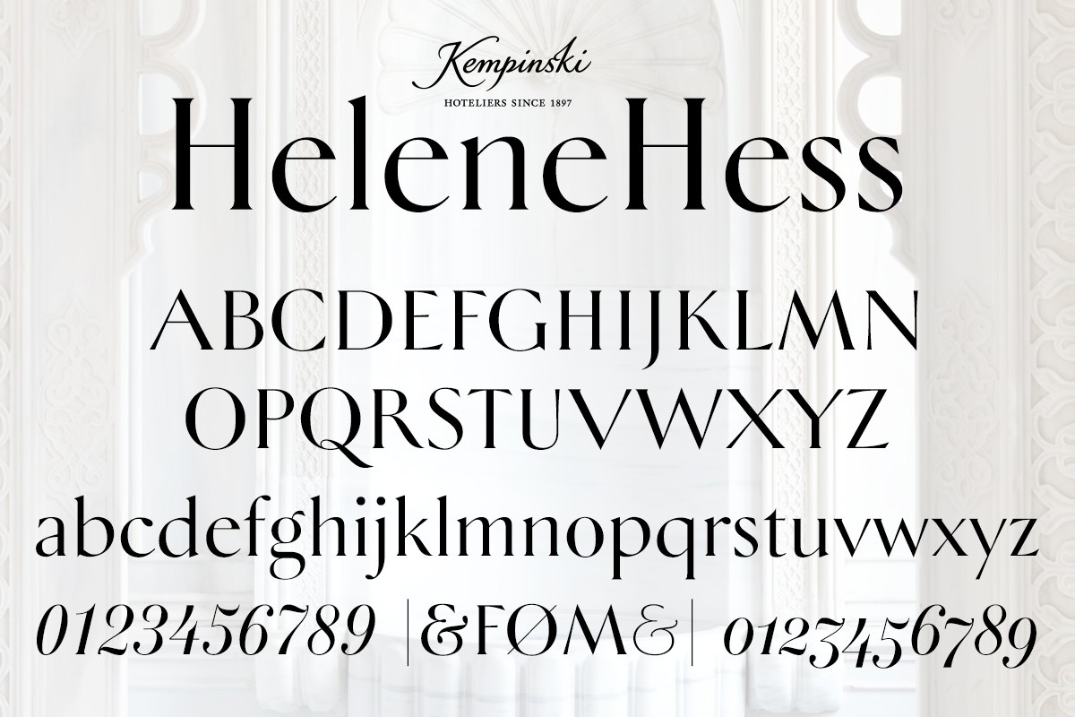 Пример шрифта HeleneHess Regular