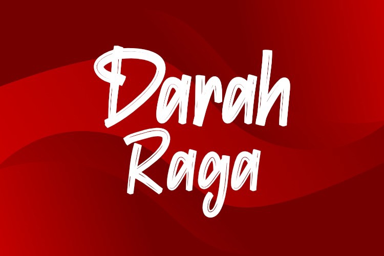 Пример шрифта Darah Raga