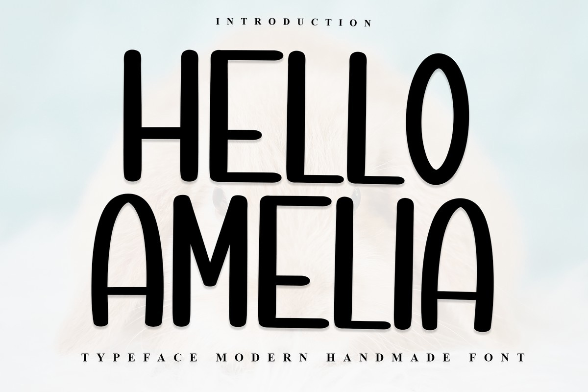 Пример шрифта Hello Amelia