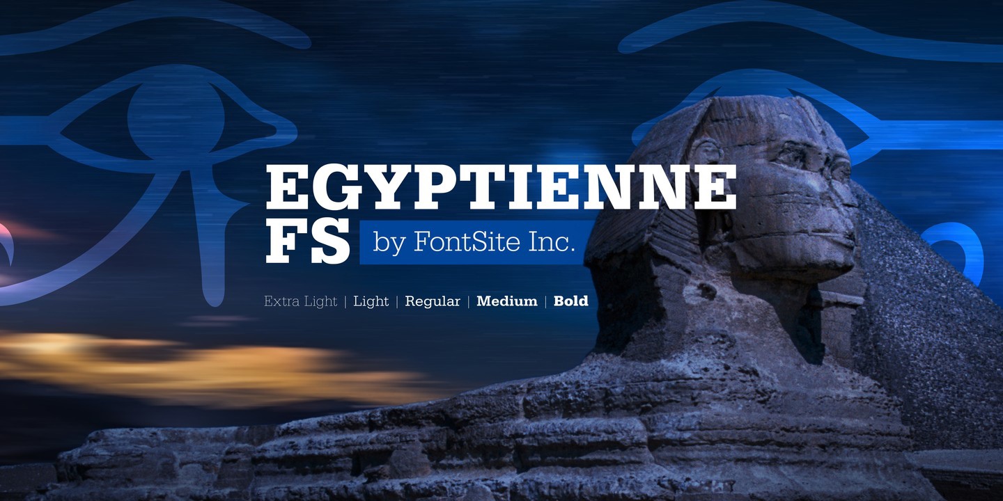 Пример шрифта Egyptienne FS